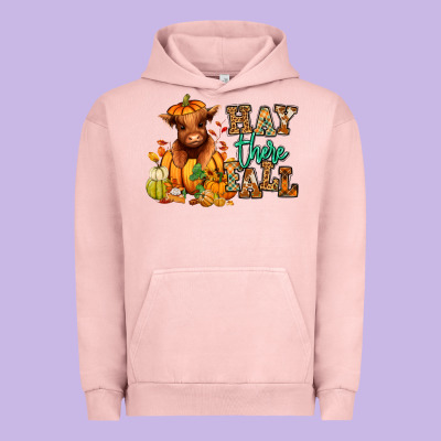 Urban Hoodie Hay there Fall pumpkin heifer