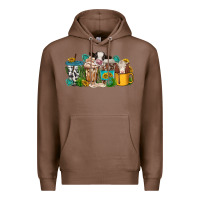 Chestnut western cow coffee cup Premium Hoodie - texasbilliewilder