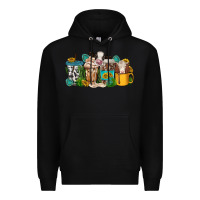Black western cow coffee cup Premium Hoodie - texasbilliewilder