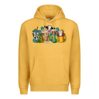 Mustard western cow coffee cup Premium Hoodie - texasbilliewilder