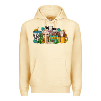 Pina Colada western cow coffee cup Premium Hoodie - texasbilliewilder
