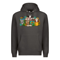 Smoke western cow coffee cup Premium Hoodie - texasbilliewilder