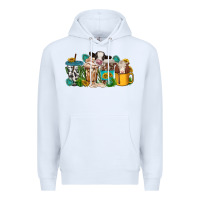 White western cow coffee cup Premium Hoodie - texasbilliewilder