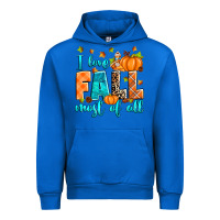 Cobalt I love Fall most of all Urban Hoodie - RanaPortraitStore
