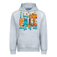 Heather Grey I love Fall most of all Urban Hoodie - RanaPortraitStore
