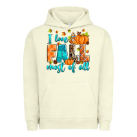 Pigment Pistachio I love Fall most of all Urban Hoodie - RanaPortraitStore
