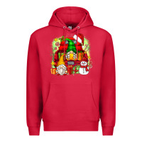 Cardinal christmas gnome truck Premium Hoodie - Zillion Design Studio