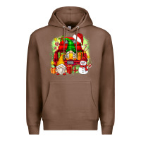 Chestnut christmas gnome truck Premium Hoodie - Zillion Design Studio