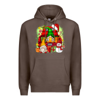 Coffee christmas gnome truck Premium Hoodie - Zillion Design Studio