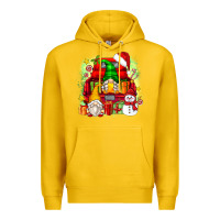 Lemon christmas gnome truck Premium Hoodie - Zillion Design Studio