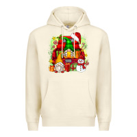 Sandshell christmas gnome truck Premium Hoodie - Zillion Design Studio