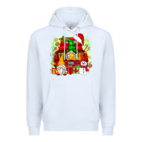 White christmas gnome truck Premium Hoodie - Zillion Design Studio