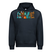 Navy Love Thanksgivings Turkey Urban Hoodie - RanaPortraitStore