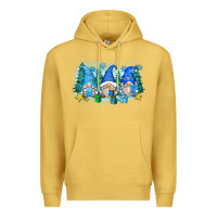 Antique Gold snowman gnome Premium Hoodie - Zillion Design Studio