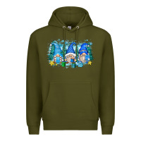 Army Green snowman gnome Premium Hoodie - Zillion Design Studio