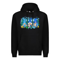 Black snowman gnome Premium Hoodie - Zillion Design Studio