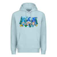 Blue Mist snowman gnome Premium Hoodie - Zillion Design Studio