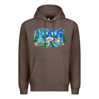 Coffee snowman gnome Premium Hoodie - Zillion Design Studio