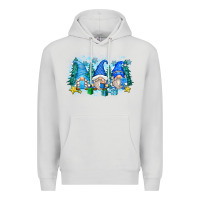 Dove Grey snowman gnome Premium Hoodie - Zillion Design Studio