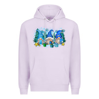 Lilac snowman gnome Premium Hoodie - Zillion Design Studio