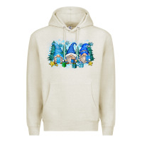 Oatmeal Heather snowman gnome Premium Hoodie - Zillion Design Studio
