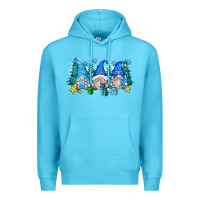 Ocean Blue snowman gnome Premium Hoodie - Zillion Design Studio