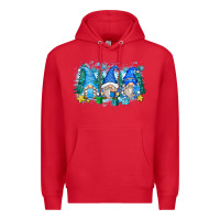 Red snowman gnome Premium Hoodie - Zillion Design Studio