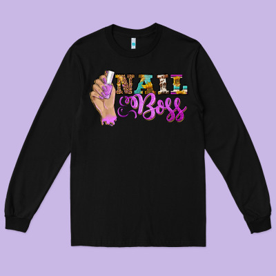 Nail Boss Long Sleeve Tee Designed By Barkaloodesign