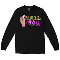Black nail boss Long Sleeve Tee - BarkalooDesign