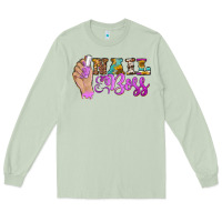 Matcha nail boss Long Sleeve Tee - BarkalooDesign