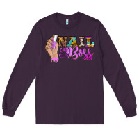Plum nail boss Long Sleeve Tee - BarkalooDesign