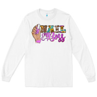 White nail boss Long Sleeve Tee - BarkalooDesign