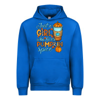 Cobalt Just a girl who loves pumpkin spice Urban Hoodie - RanaPortraitStore