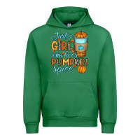Emerald Just a girl who loves pumpkin spice Urban Hoodie - RanaPortraitStore