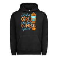 Pigment Black Just a girl who loves pumpkin spice Urban Hoodie - RanaPortraitStore