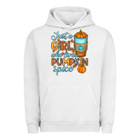 Pigment Lunar Rock Just a girl who loves pumpkin spice Urban Hoodie - RanaPortraitStore