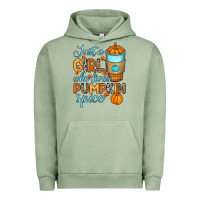 Pigment Oil Green Just a girl who loves pumpkin spice Urban Hoodie - RanaPortraitStore