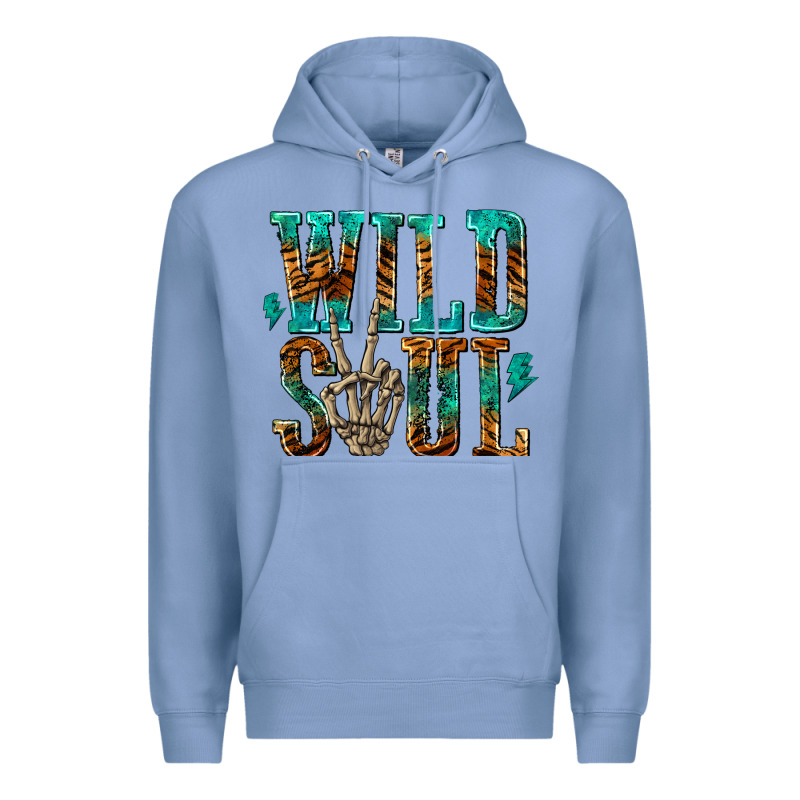 Wild Soul With Skeleton Hand Premium Hoodie by texasbilliewilder | Teevron