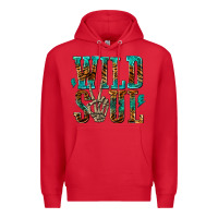 Red wild soul with skeleton hand Premium Hoodie - texasbilliewilder