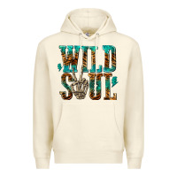 Sandshell wild soul with skeleton hand Premium Hoodie - texasbilliewilder