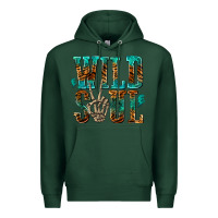 Sports Green wild soul with skeleton hand Premium Hoodie - texasbilliewilder