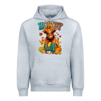 Heather Grey Hay there Fall pumpkin heifer Urban Hoodie - RanaPortraitStore