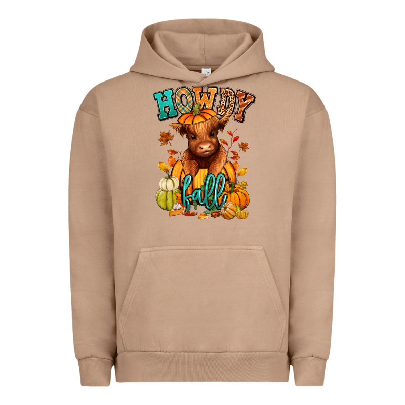Hay There Fall Pumpkin Heifer Urban Hoodie by RanaPortraitStore | Teevron