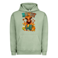 Pigment Oil Green Hay there Fall pumpkin heifer Urban Hoodie - RanaPortraitStore