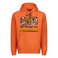 Carrot with god al things ara possible Premium Hoodie - texasbilliewilder