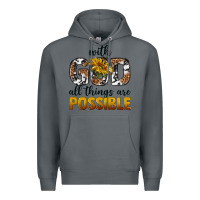 Rock with god al things ara possible Premium Hoodie - texasbilliewilder