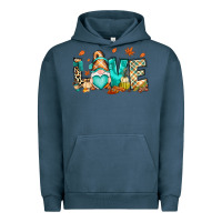Pigment Midnight Navy But i think i love Fall most of all gnome Urban Hoodie - RanaPortraitStore