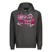 Charcoal Heather pink it's my birthday Premium Hoodie - Zillion Design Studio