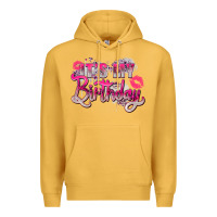Mustard pink it's my birthday Premium Hoodie - Zillion Design Studio