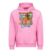 Fuchsia Pink Pumpkin spice and Jesus Christ Urban Hoodie - RanaPortraitStore